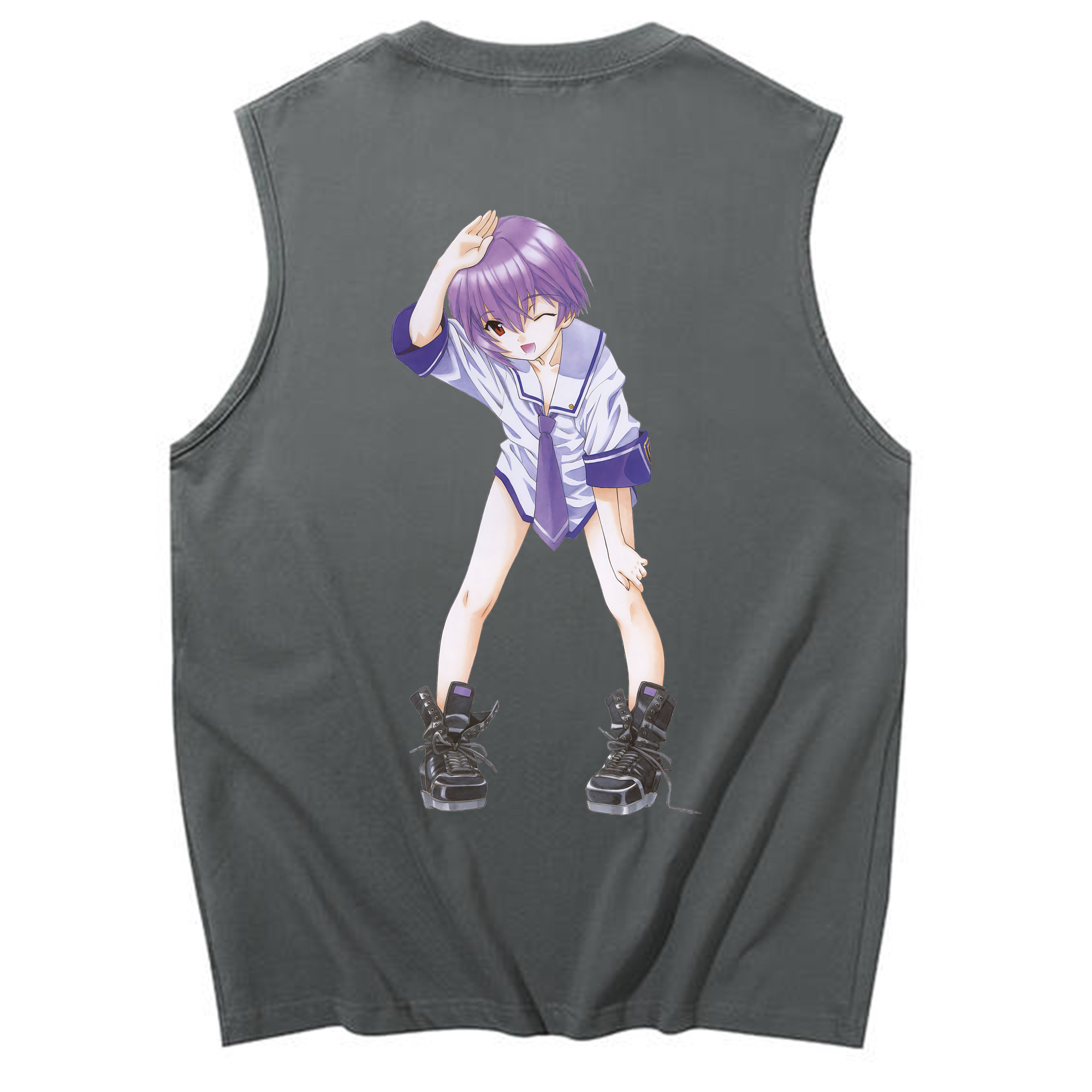 （画像用） EVA 新世紀エヴァンゲリオン コットン100％タンクトップ（背面プリント）
